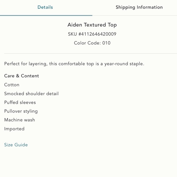 Anthropologie White Aiden Textured Top in Size Small - Picture 5 of 13